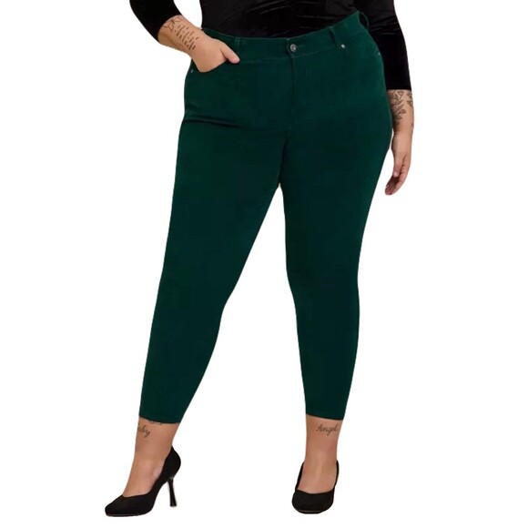 NEW Torrid Womens Size 20R Bombshell Skinny High-Rise Corduroy Pant Bright Gold - Picture 7 of 7